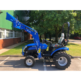 Solis 26 HST Compact Tractor (26HP Hydrostatic with Industrial Tyres) and 4-in-1 Front Loader