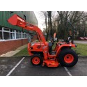 Kubota STV36 4WD Hydrostatic Compact Tractor with Front Loader and Mid-Mounted 60" Cutter Deck