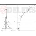 Deleks 500kg Crane DEL500 for Compact Tractors