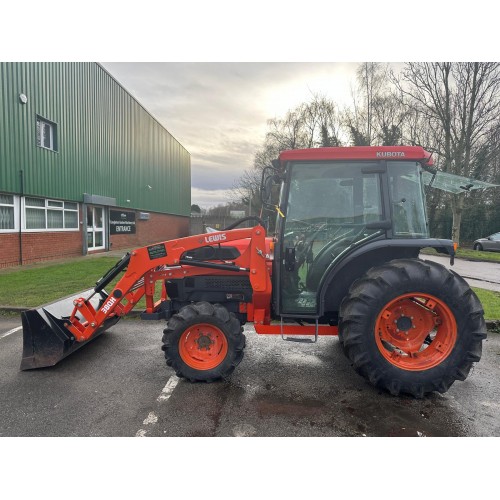 KUBOTA L3830 Compact Tractor with Full Cab and Front Loader