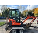 Kubota KX015-4 1.5 Tonne Digger / Mini Excavator with 1 bucket and Indespension AD2000 Trailer