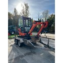 Kubota KX015-4 1.5 Tonne Digger / Mini Excavator with 1 bucket and Indespension AD2000 Trailer