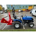 Solis 26 HST Compact Tractor (26HP with industrial tyres) and WWC Winton 5″ Wood Chipper (PTO tractor) 