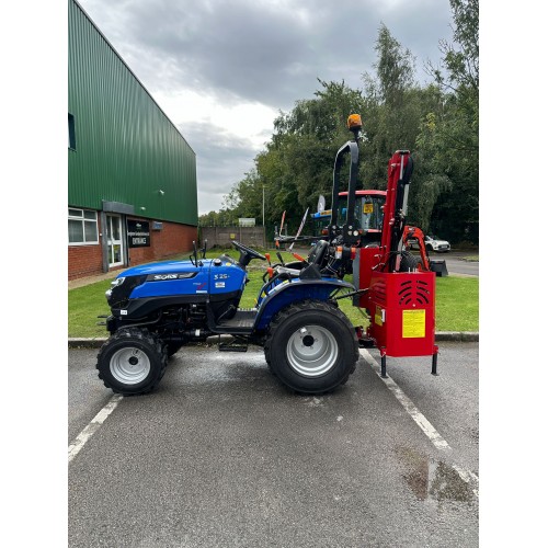 Solis 26 Compact Tractor (26 HP with Industrial Tyres) and Winton WAM60 Hedgecutter 