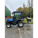 Solis 26 HST (Hydrostatic) Compact Tractor with Cab (industrial tyres) with Sno-Way Model 4 Salt Spreader