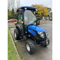 Solis 26 HST (Hydrostatic) Compact Tractor with Cab (industrial tyres) with Sno-Way Model 4 Salt Spreader