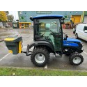 Solis 26 HST (Hydrostatic) Compact Tractor with Cab (industrial tyres) with Sno-Way Model 4 Salt Spreader