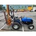 Solis 26 Compact Tractor (26HP with industrial tyres) with Deleks Falco 130 Hedgecutter