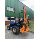 Solis 26 Compact Tractor (26HP with industrial tyres) with Deleks Falco 130 Hedgecutter