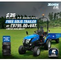 Solis 26 9+9 Compact Tractor with FREE TRAILER