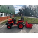 Kubota B1161 Compact Tractor with Winton WFA085 Flail Mower