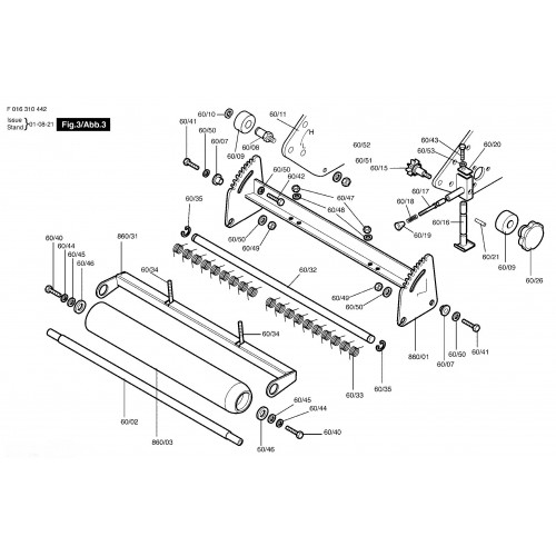 LOOKUP-ORDER ALLETT Buckingham 20H Front Roller Parts